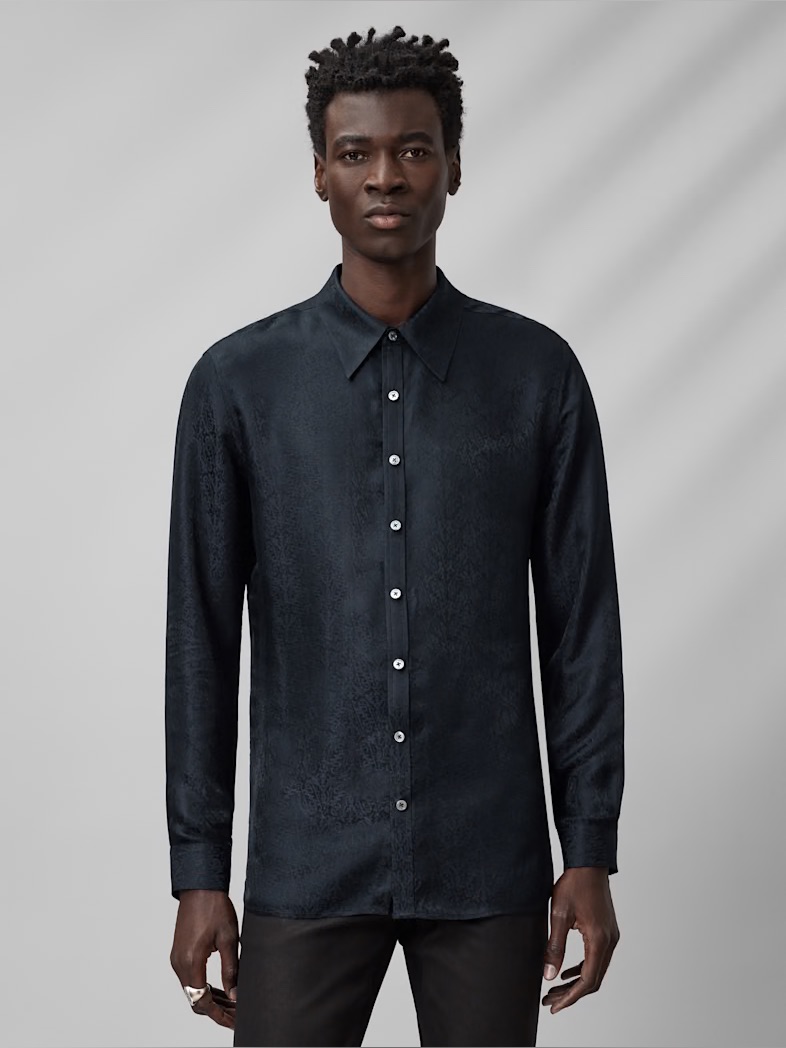 $548 Nwt John Varvatos Collection Martin Shirt Size Large